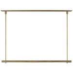 Stahl Chandelier - Museum Brass / Nova Frost