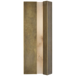 Austera Wall Sconce - Mottled Brass / Alabaster