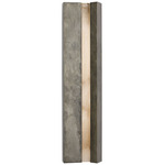 Austera Wall Sconce - Mottled Pewter / Alabaster