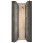 Armise Wall Sconce - Mottled Pewter / Alabaster