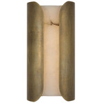 Armise Wall Sconce - Mottled Brass / Alabaster