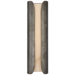 Armise Wall Sconce - Mottled Pewter / Alabaster