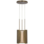 Armise Pendant - Mottled Brass / Alabaster