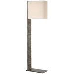 Fumar Statement Floor Lamp - Ridged Graphite / Boucle