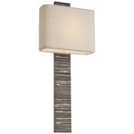 Fumar Wall Sconce - Ridged Graphite / Boucle
