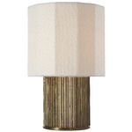 Fumar Table Lamp - Ridged Tombac / Boucle
