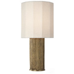 Fumar Table Lamp - Ridged Tombac / Boucle