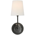 Vendome Cordless Wall Sconce - Bronze / Linen