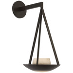 Divina Wall Sconce - Modern Iron / Alabaster