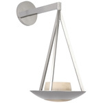 Divina Wall Sconce - Polished Nickel / Alabaster