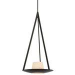 Divina Pendant - Modern Iron / Alabaster