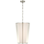 Phinn Pendant - Polished Nickel / White
