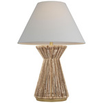 Antigua Vase Table Lamp - Natural Abaca / Linen