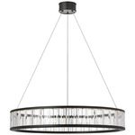 Iterna Chandelier - Modern Iron / Crystal
