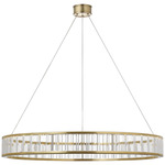 Iterna Chandelier - Antique Burnished Brass / Crystal