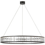 Iterna Chandelier - Modern Iron / Crystal