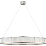 Iterna Chandelier - Polished Nickel / Alabaster