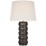 Mullin Table Lamp - Dusted Cocoa / Linen