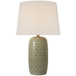 Samara Table Lamp - Dusted Mint / Linen