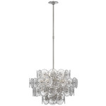Gianna Chandelier - Burnished Silver Leaf / Clear