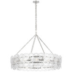 Gianna Ring Chandelier - Polished Nickel / Clear