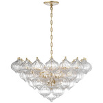 Caselli Chandelier - Gild / Clear