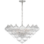 Caselli Chandelier - Polished Nickel / Clear