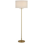 Walker Cordless Floor Lamp - Gild / Cream Linen