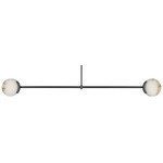 Melange Disc Linear Pendant - Bronze / Alabaster