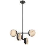 Melange Multi Semi Flush / Chandelier - Bronze / Alabaster