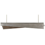 Piel Linear Pendant - Pewter
