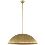 Utopia Sculpted Pendant - Gild / White