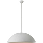 Utopia Sculpted Pendant - Plaster White / White