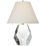 Anthenee Table Lamp - Crystal / Linen