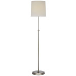 Bryant Cordless Floor Lamp - Polished Nickel / Linen