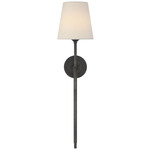 Bryant Cordless Tail Wall Sconce - Bronze / Linen
