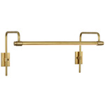 Kidd Frame Mount Picture Light - Hand-Rubbed Antique Brass