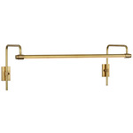 Kidd Frame Mount Picture Light - Hand-Rubbed Antique Brass