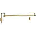 Kidd Frame Mount Picture Light - Hand-Rubbed Antique Brass