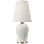 Opera Slim Table Lamp - Ivory / Linen