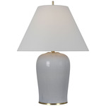 Opera Table Lamp - Polar Blue Crackle / Linen