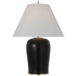 Opera Table Lamp - Raven Black / Linen