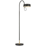 Oso Articulating Floor Lamp - Modern Iron / Hand Rubbed Antique Brass