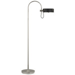 Oso Articulating Floor Lamp - Polished Nickel / Matte Black