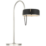 Oso Arc Table Lamp - Polished Nickel / Matte Black