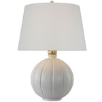 Ponteil Table Lamp - Crackled Ivory / Linen