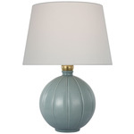 Ponteil Table Lamp - Crackled Robin / Linen