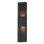Grate Outdoor Up/Down Wall Light - Black