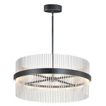 Chimes Color-Select Pendant - Black / Satin Nickel