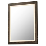 Sawyer LED Mirror - Walnut